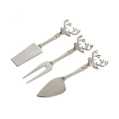 Culinary Concepts London Set of Three Stags Head Cheese Knives